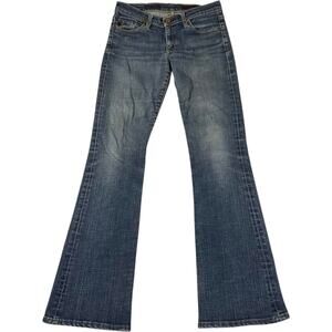 VTG Adriano Goldschmied Angel Flare Jeans Faded Wash Low Rise Women's 27 Regular